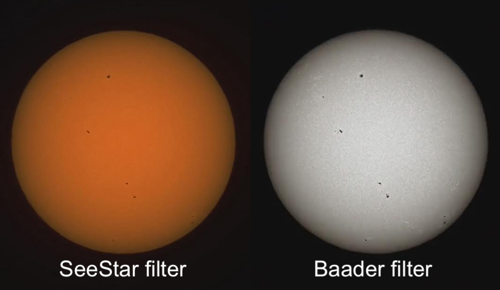 Solar filter image comparison